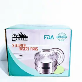 Footek 446359556179 Stackable Stainless Steel Steamer Insert Pans With Sling