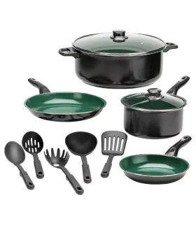 Sst9560 Fox Valley Traders New Forever Green 11pc Cookware Set By Chefs Pridetm