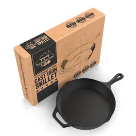 Fresh Australian Kitchen 754220755973 12 Inch Cast Iron Skillets 12.5 Skillet