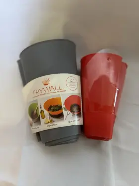 Cominhkpr125100 Frywall Splatter Guard Screen 2pk Cooking Grease Oil Splash 10 Inch And 12 New