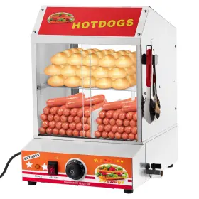 Ubxfyzo9etii29sgoi7ltqid08w Garveetech Hot Dog Steamer - 27l Capacity 4 Compartments Durable And Secure Heavy-duty C
