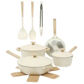 141185.13 Gibson Elite Folkstone 13 Piece Pots And Pans Durable Cast Aluminum Pfa Free Non Stick