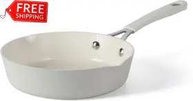 142703.01 Gibson Overseas Inc. Martha Stewart Heathland 8 Inch Aluminum Fry Pan Cookware Non-toxic Premium Cera