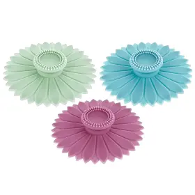 575265 Gjinxi 3 Pcs Sunflower Silicone Cup Covers Mugs Lids Airtight Cap Universal