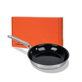 Fns8 Globehome 8 Inch Ceramic Non Stick Frying Pans - 5 Ply Stainless Clad Nonstic