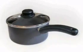 Good Cook 06148 3-quart Everyday Nonstick Sauce Pan With Glass Lid Euc