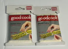 25988 Good Cook 2pk Kitchen Twine 150ft Multi-purpose Poultry Roast Herbs Blade Cutter