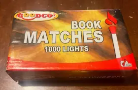 Goodco 858602003345 Brand New Box Of Kitchen Book Matches 50 Matchbooks - 1000 Lights