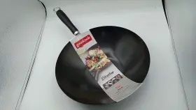 06050 Goodcook Non-stick Steel Wok 12 In Kitchen Stir-fry Cookware Easy Clean Tool