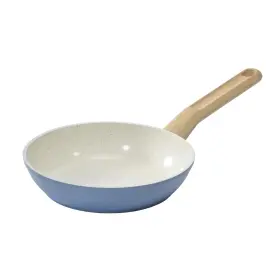 Goodcook 076753045377 Healthy Ceramic Titanium-infused 10 Inch Fry Pan Light Blue Induction Cookware