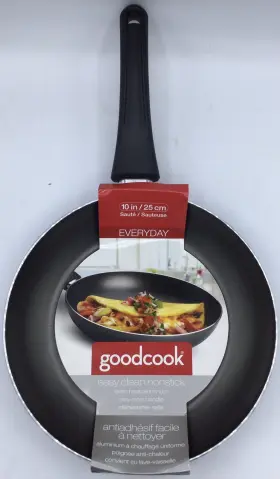 Goodcook By Bradshaw #06143 Everyday Black 10 Inch Nonstick Fry Saut Pan/ Skillet