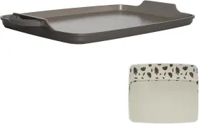 Goodful 313115035066 All-in-one Double Burner Griddle Ceramic Nonstick Durable Cast Aluminu