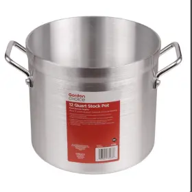 Ncspt12q Gordon Choice Stock Pot 12 Quart Stainless Steel Stockpot Heavy-duty No Lid Kitchen Restaurant