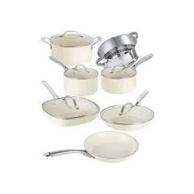Gotham Steel 080313017179 Ultra Stay Cool Handles 12-pc. Aluminum Dishwasher Safe Non-stick