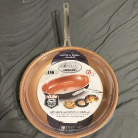 Gotham Steel 080313019852 Stainless Premium 12 Inch Frying Pan Brand New Excellent Cndtn