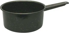 6157-6 Granite Ware Saucepan Speckled Black - Durable 2 Quarts