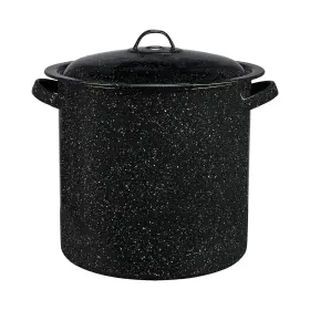 F6124t-1 Granite Ware 15.5 Quart Steamer With Lid. Enameled Steel Perfect For Seafood Soups Or Sauces