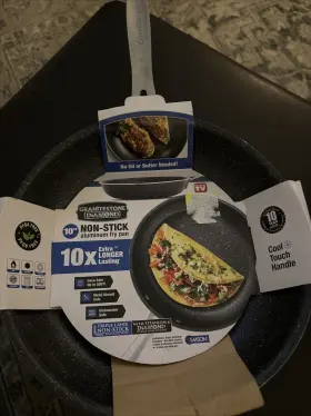 Mc-6789639 Graniterock New Diamond 10 Inch Granite Non-stick Frying Pan And 500 Titanium 011