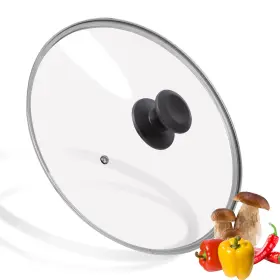 Lid-bk-26 Greagle 10.25 Inch Tempered Glass Lid For Pots Pans Skillets Dishwasher Safe Cover