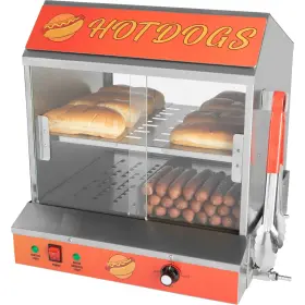 83-dt6176 Great Northern Popcorn Hot Dog Machine 34.5l Steamer With Bun Warmer 1200w 175 Hotdogs 40 Buns