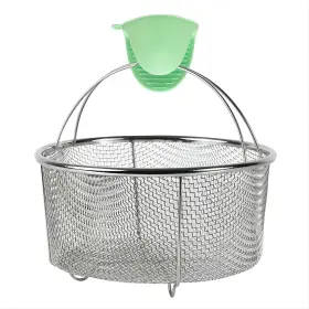 Greatlink 744348828024 Mesh Steamer Basket Stainless Steel Net Strainer And Inch