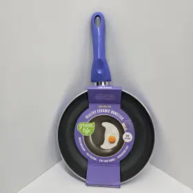 Greenlife 885837044195 Green Life Essentials 8 Inch Ceramic Nonstick Aluminum Frypan/skillet Purple New