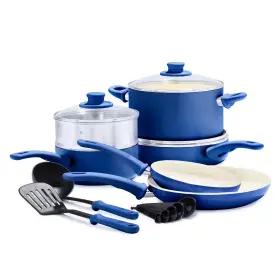 Cc003405-001 Greenlife Soft Grip Healthy Ceramic Nonstick 12 Piece Cookware Pots And Pans