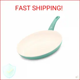 Greenlife Cw000524-002 Soft Grip Healthy Ceramic Nonstick 12 Inch Frying Pan Skillet Pfas-free