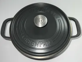 Magneto2 Greenpan 051831 Dutch Oven 8 Quart Induction Gray Ceramic Nonstick Stockpot