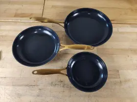 1713230 Greenpan Jewel 3-piece Hard Anodized Ceramic Non-stick Skillet Set 8 10 And 12 Inch