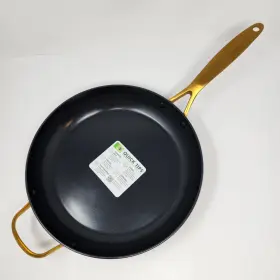1831785 Greenpan 12 Inch Frying Pan Skillet Anodized Ceramic Nonstick Pfas-free Taupe