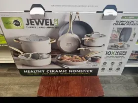 1901737 Greenpan Jewel Pro 11-piece Beige Hard Anodized Ceramic Nonstick Pan Set
