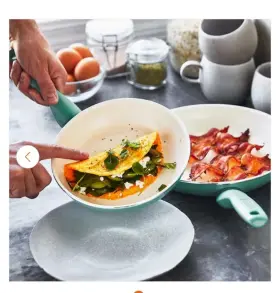 86500631 Greenpan Rio Aluminum Ceramic Nonstick 3-piece Frypan Skillet Set
