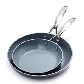 Greenpan 885837013764 Valencia Pro Hard Anodized Healthy Ceramic Nonstick 8 Inch And 10 Fry