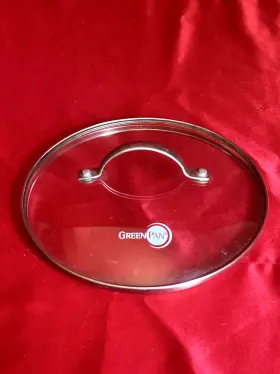Greenpan 885837014778 Glass Lid With Stainless Steel Handle 7.75 Inch Inner 8.25 Outer
