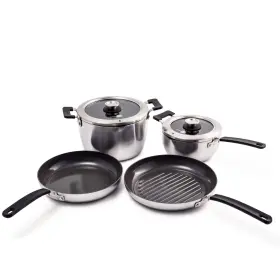 Greenpan 885837017748 Levels Stackable Hard Anodized Healthy Ceramic Nonstick 6 Piece Pots And Pan
