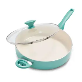 Greenpan 885837019889 Rio Healthy Ceramic Nonstick 5 Quart Saute Pan Jumbo Cooker With Helper Handle An