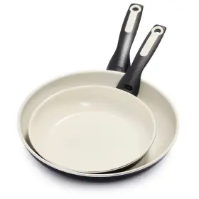 Greenpan 885837019896 Rio 8 Inch And 10 Frying Pan Skillet Set Pfoa Pfas-free Healthy Ceramic No