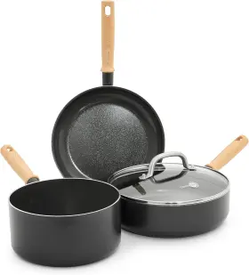 Greenpan 885837023640 Hudson Healthy Ceramic Nonstick 4 Piece Cookware Pots And Pans Set Vi