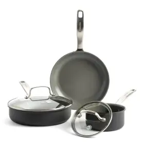 Greenpan 885837024982 Chatham Hard Anodized Healthy Ceramic Nonstick 5 Piece Cookware Pots