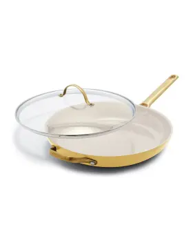 Greenpan 885837027969 Reserve Hard Anodized Healthy Ceramic Nonstick 12 Inch Frying Pan Skillet With He