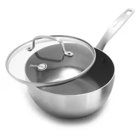 Greenpan 885837028539 Chatham Tri-ply Stainless Steel Healthy Ceramic Nonstick Induction Suitable