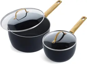 Greenpan 885837031195 Reserve Hard Anodized Healthy Ceramic Nonstick 1.5 Quart And 3qt