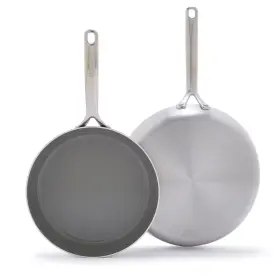 Greenpan 885837038040 Gp5 Stainless Steel 5-ply Healthy Ceramic Nonstick 10 Inch And 12 2 Pie