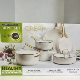 Greenpan 885837042535 The Original Green Pan Provision Collection 10pc Non-stick Cookware Set New