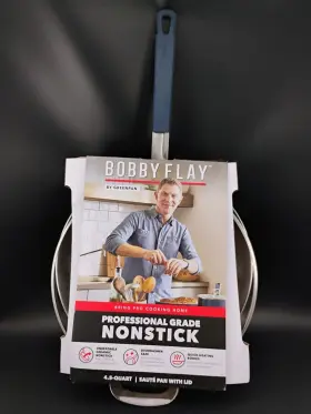 Greenpan 885837044294 Bobby Flay Professional Grade Nonstick Ceramic 4.5- Quart Saut Pan