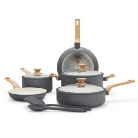 Greenpan 885837044638 Rio Essence Wood 10 Piece Cookware Pots And Pans Set Healthy Cerami