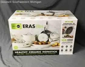 Greenpan 885837045673 Preowned Eras Hard Anodized 11-piece Cookware Set Free Shipping