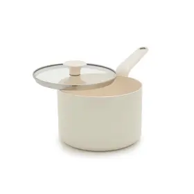 94444949 Greenpan Rio Advanced 3 Quart Ceramic Nonstick Sauce Pan With Lid Cream