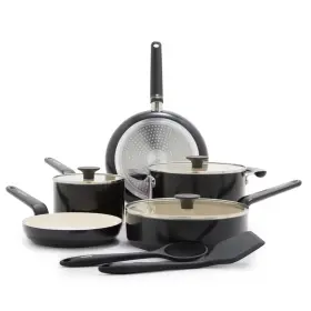 94444955 Greenpan Rio Advanced 10pc Ceramic Nonstick Cookware Set Black